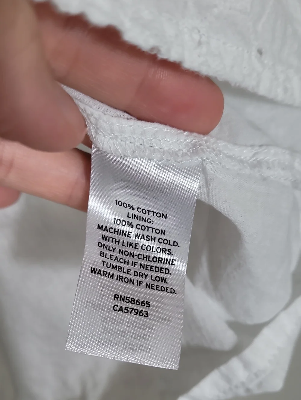 Tucker & Tate Eyelet White Dress Girls Size 7 Cotton Cottagecore Family Photo